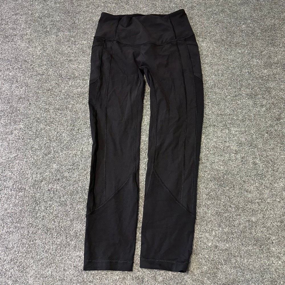 Lululemon Leggings Womens Size6 Black All The Right Places Crop High Rise Pocket